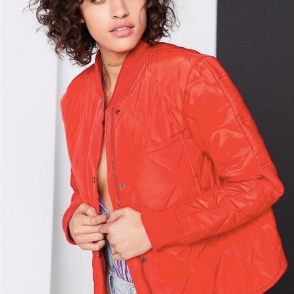 Silence+ Noise Quilted Liner Bomber Jacket - Picture 1 of 8